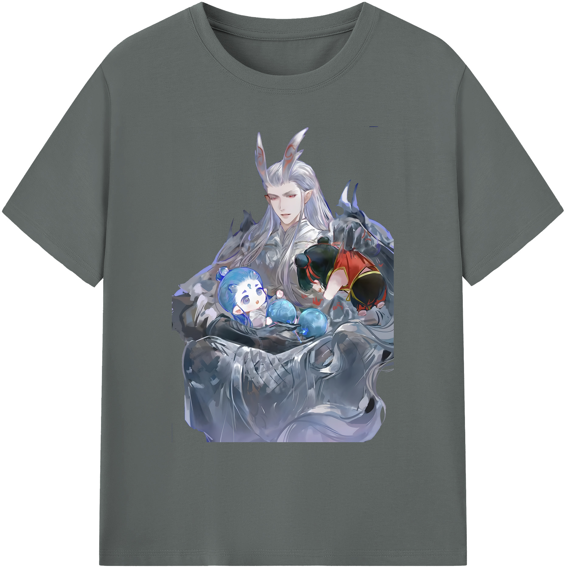 （画像用） Ne Zha 2 ナタ 魔童の大暴れ 綿100％ メンズ半袖Tシャツ｜肌触りやわらか＆通気性